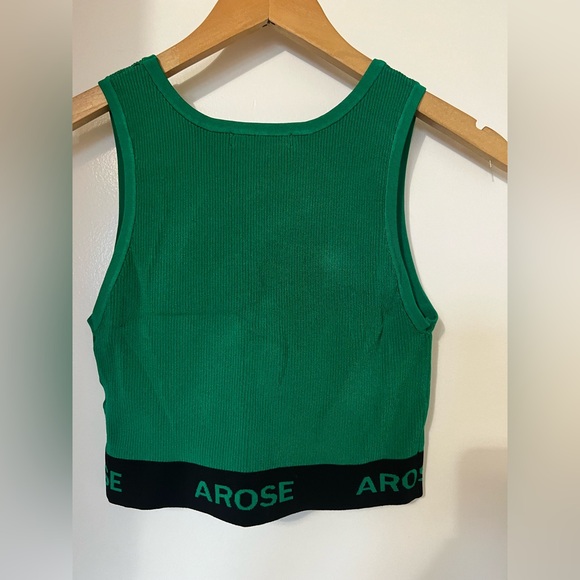 Green Ribbed Top - Picture 4 of 4